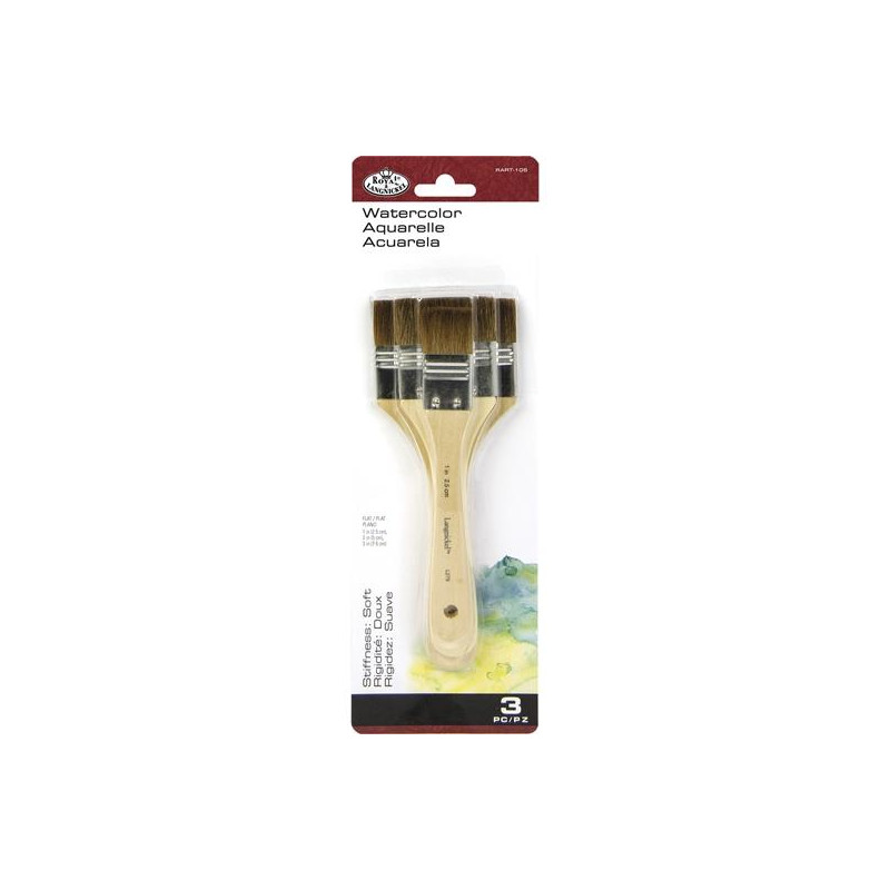 (RART-105) ROYAL LANGNICKEL SET DE 3 BROCHAS DE PELO DE CAMELLO EXTRA SUAVE (RART-105) ROYAL LANGNICKEL SET DE 3 BROCHAS DE PELO DE CAMELLO EXTRA SUAVE