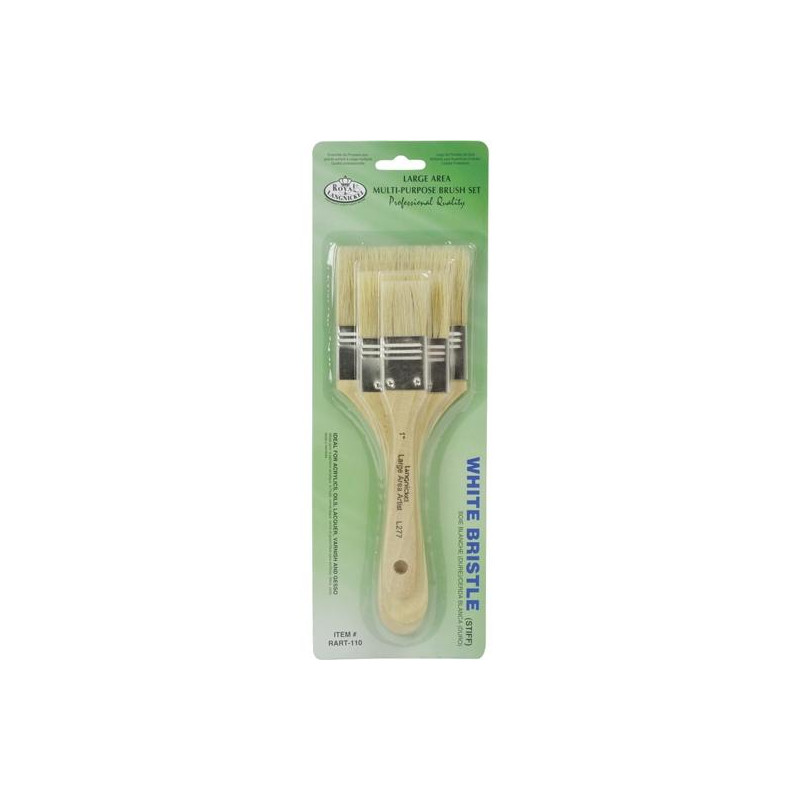 (RART-110) ROYAL LANGNICKEL SET DE 3 BROCHAS DE PELO DE CERDA (RART-110) ROYAL LANGNICKEL SET DE 3 BROCHAS DE PELO DE CERDA