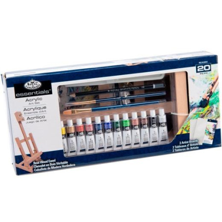 (REA5804) ROYAL LANGNICKEL JUEGO DE ARTE PINTURA ACRÍLICA ESTUCHE DE 20 PIEZAS
