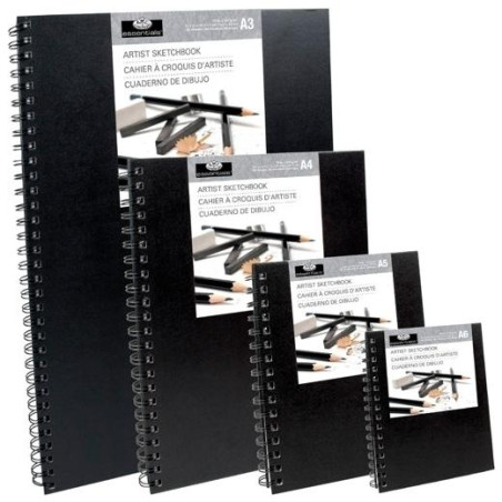 (RSB-A6) ROYAL LANGNICKEL CUADERNO DE BOCETOS A6 ESPIRAL TAPA DURA