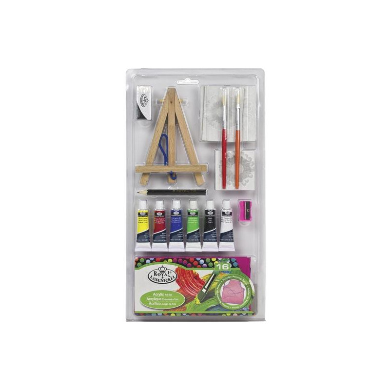 (RSET-MS110) ROYAL LANGNICKEL JUEGO DE ARTE PINTURA ACRÍLICA ESTUCHE DE 16 PIEZAS (RSET-MS110) ROYAL LANGNICKEL JUEGO DE ARTE PINTURA ACRÍLICA ESTUCHE DE 16 PIEZAS