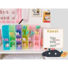 (KW-006AM) ROYMART ORGANIZADOR VERTICAL SOBREMESA 4 PISOS AMARILLO TRANSPARENTE
