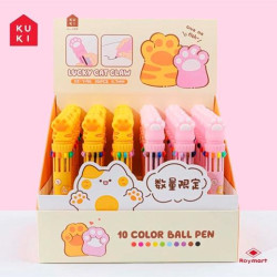 (KK-7196) ROYMART BOLIS DE 10 COLORES LUCKY CAT CLAW SURTIDOS EXPOSITOR 36 UD