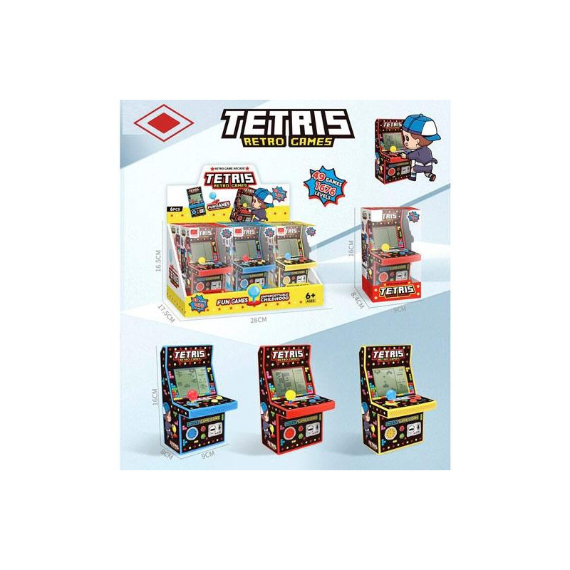 (ECI-2252) ROYMART MAQUINAS MARCIANITOS TETRIS 49 JUEGOS EXPOSITOR 6 UD (ECI-2252) ROYMART MAQUINAS MARCIANITOS TETRIS 49 JUEGOS EXPOSITOR 6 UD