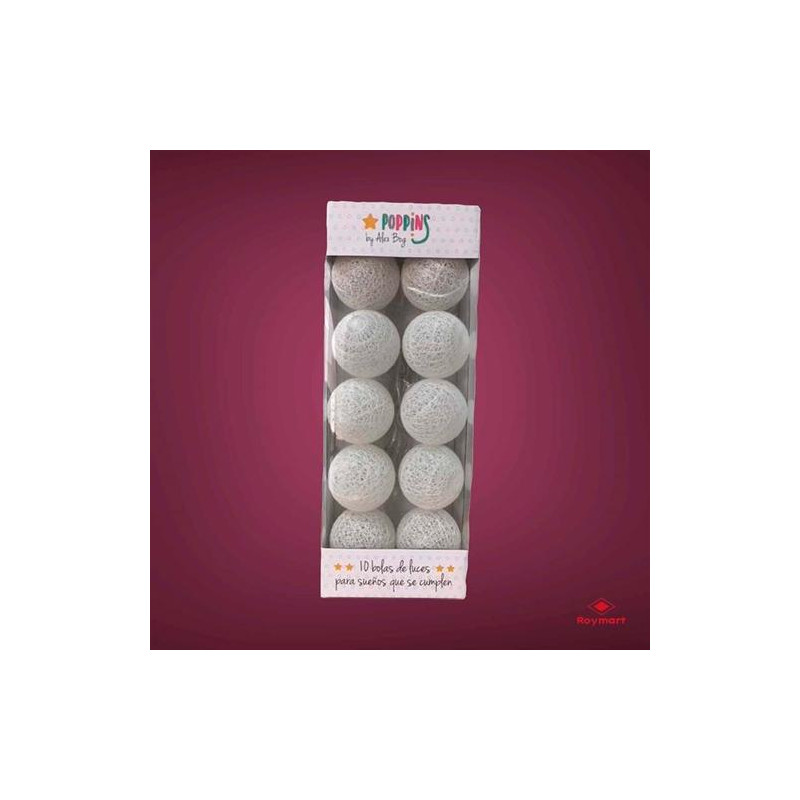(NH-801) ROYMART SET 10 GUIRNALDAS POPPINS BLANCAS (NH-801) ROYMART SET 10 GUIRNALDAS POPPINS BLANCAS