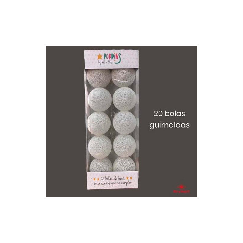 (NH-802) ROYMART SET 20 GUIRNALDAS POPPINS BLANCAS (NH-802) ROYMART SET 20 GUIRNALDAS POPPINS BLANCAS