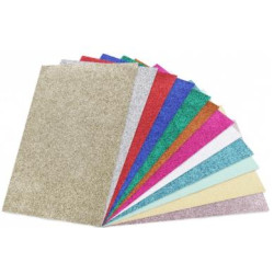(20293) SADIPAL CARTULINA PURPURINA 50X65CM MONOCOLOR 330GR BLISTER DE 5H AZUL