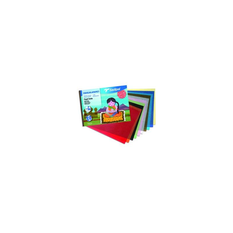 (S0400005) SADIPAL BLOC DE MANUALIDADES PAPEL SEDA 10 HOJAS 32X24 CM COLORES SURTIDOS (S0400005) SADIPAL BLOC DE MANUALIDADES PAPEL SEDA 10 HOJAS 32X24 CM COLORES SURTIDOS