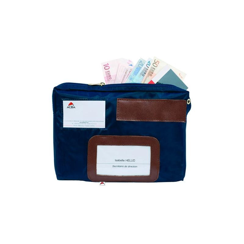 (ALPOCAIS AZ) ARCHIVO 2000 BOLSA DE CORRESPONDENCIA ALBA FABRICADA EN NYLON IMPERMEABLE 40X270X185 MM AZUL
