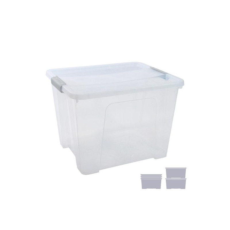 (CP1482032 CS TP) ARCHIVO 2000 CAJA DE ALMACENAJE 32L APILABLE Y ENCAJABLE C/TAPA 360X420X300MM PP CRISTAL TRANSPARENTE (CP1482032 CS TP) ARCHIVO 2000 CAJA DE ALMACENAJE 32L APILABLE Y ENCAJABLE C/TAPA 360X420X300MM PP CRISTAL TRANSPARENTE