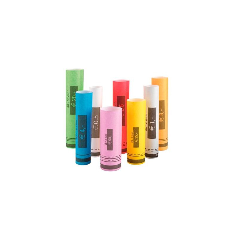 (151-0660) SAFESCAN ROLLO DE PAPEL PARA MONEDAS DE EURO PACK DE 10 ROLLOS POR MONEDA (102 ROLLOS) (151-0660) SAFESCAN ROLLO DE PAPEL PARA MONEDAS DE EURO PACK DE 10 ROLLOS POR MONEDA (102 ROLLOS)