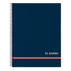 (512409064) SAFTA BLOC ESPIRAL A4 MICRO 120H 5X5 T/DURAS FORRADAS EL GANSO "CLASSIC"