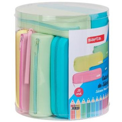 (312089973) SAFTA SET DE 16 PORTATODOS SILICONA SUTIDOS COLORES SURTIDOS
