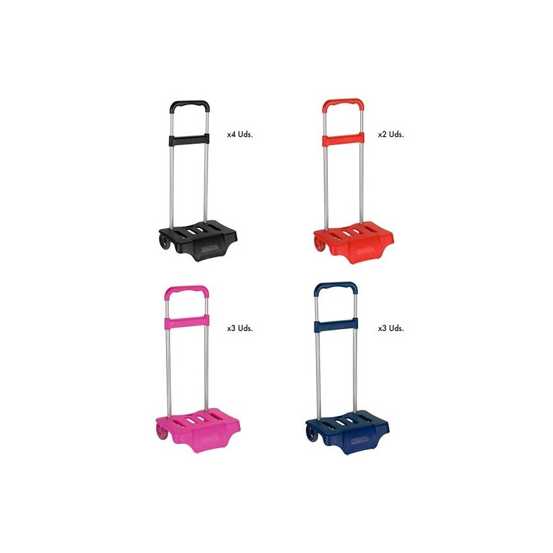 (641074905) SAFTA EXPOSITOR 12 CARROS PORTAMOCHILAS MOD.905 TROLLEYS COLORES SURTIDOS (641074905) SAFTA EXPOSITOR 12 CARROS PORTAMOCHILAS MOD.905 TROLLEYS COLORES SURTIDOS