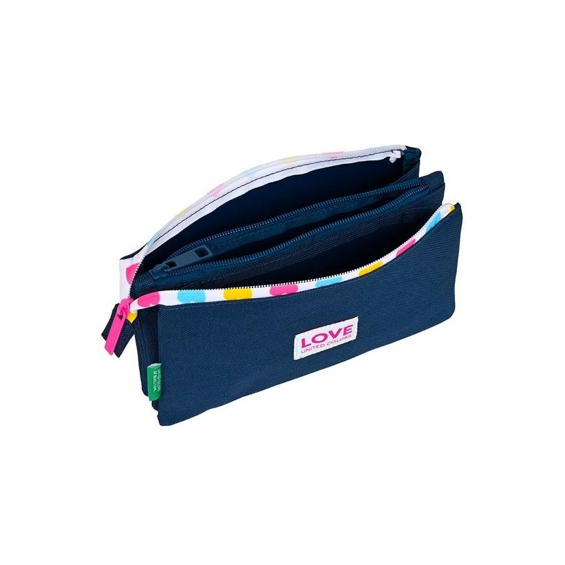 (812350744) SAFTA PORTATODO TRIPLE BENETTON "LOVE" (812350744) SAFTA PORTATODO TRIPLE BENETTON "LOVE"