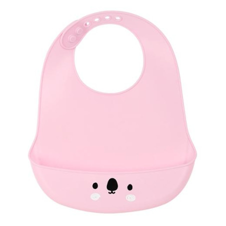 (822107922) SAFTA BABERO DE SILICONA "KOALA" PINK