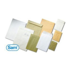 (143206) SAM BOLSA K-12 DIN B4 FOLIO AUTOADHESIVO CON TIRA DE SILICONA 250X353 90 GRAMOS CELULOSA CHAMOIX 250 BOLSAS
