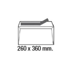 (268722) SAM SOBRE A-40495 AUTOADHESIVO CON TIRA DE SILICONA 260X360 100 GRAMOS OFFSET BLANCO 250 SOBRE