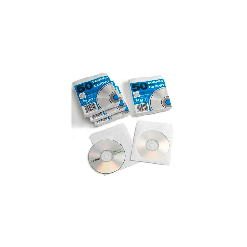 (664897) SAM SOBRE OFFSET BLANCO 90 GR. ENGOMADO AUTOADHESIVO 125X125 PARA CDS/DVD 50 SOBRES (664897) SAM SOBRE OFFSET BLANCO 90 GR. ENGOMADO AUTOADHESIVO 125X125 PARA CDS/DVD 50 SOBRES