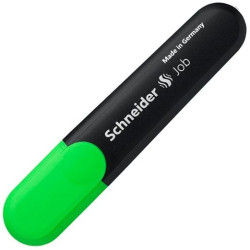 (SH1504) SCHNEIDER MARCADOR FLUORESCENTE JOB RECARGABLE VERDE CAJA 10 UD