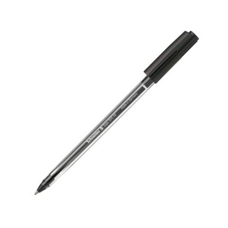 (SH150601) SCHNEIDER BOLÍGRAFO TOPS 505 M CUERPO TRANSPARENTE TINTA NEGRA CAJA 50 UD