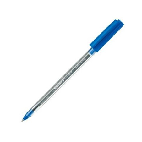 (SH150604) SCHNEIDER BOLÍGRAFO TOPS 505 M CUERPO TRANSPARENTE TINTA VERDE CAJA 50 UD
