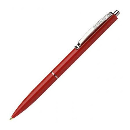 (SH3082) SCHNEIDER BOLÍGRAFO FINO K15 CON CLIP METÁLICO RECARGABLE ROJO