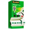 (7100026965) SCOTCH CINTA ADHESIVA INVISIBLE MAGIC ROLLO 19MM X 33M CAJA 12+2UD