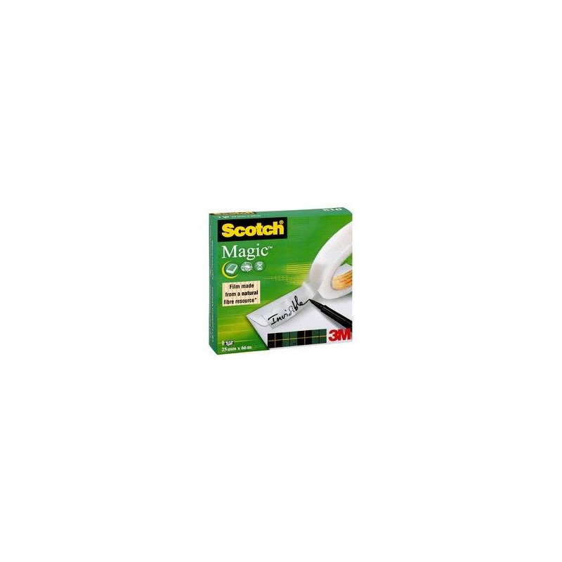 (7100027389) SCOTCH CINTA ADHESIVA INVISIBLE MAGIC ROLLO 25MM X 66M CAJA INDIVIDUAL (7100027389) SCOTCH CINTA ADHESIVA INVISIBLE MAGIC ROLLO 25MM X 66M CAJA INDIVIDUAL