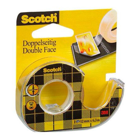 (7100284974) SCOTCH CINTA ADHESIVA A DOBLE CARA 12MMX6