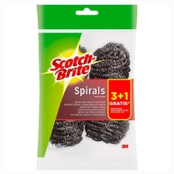 (i53) SCOTCH BRITE ESTROPAJO DE ACERO 3+1