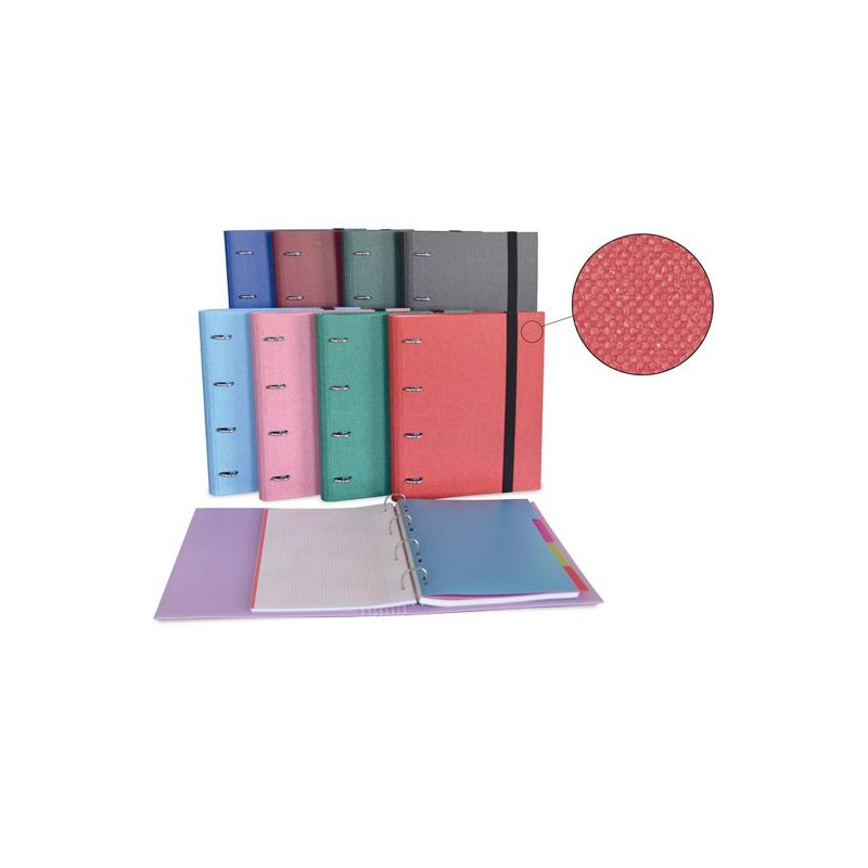 (1730040E) SENFORT CARPETA ANILLAS 4X30MM RINGBOOK C/RECAMBIO 120H A4 C/GOMA 4 SEPARADORES FORRADO COTTON C/SURTIDOS (1730040E) SENFORT CARPETA ANILLAS 4X30MM RINGBOOK C/RECAMBIO 120H A4 C/GOMA 4 SEPARADORES FORRADO COTTON C/SURTIDOS