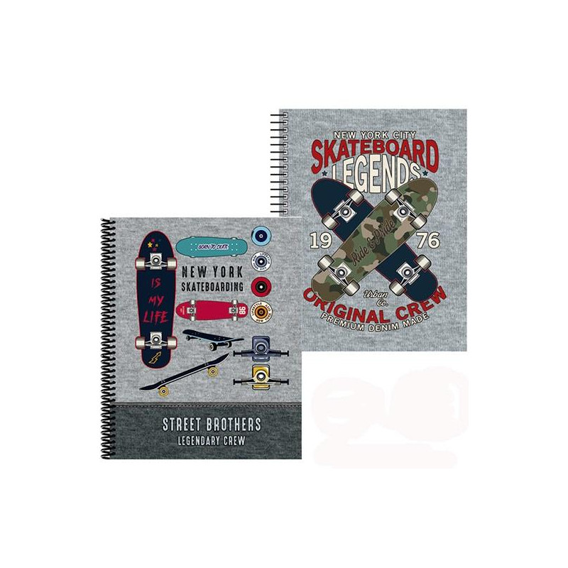 (18120220/18120221) SENFORT CARPETA CON 30 FUNDAS ESPIRAL SKATEBOARD SURTIDO (18120220/18120221) SENFORT CARPETA CON 30 FUNDAS ESPIRAL SKATEBOARD SURTIDO