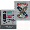 (18120220/18120221) SENFORT CARPETA CON 30 FUNDAS ESPIRAL SKATEBOARD SURTIDO