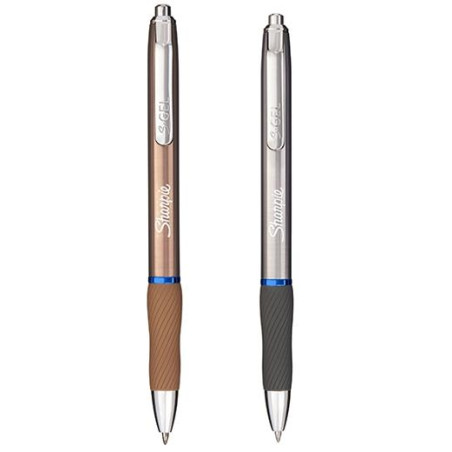 (2162642) SHARPIE BOLÍGRAFO S-GEL METALLIC TINTA AZUL PUNTA MEDIA 0.7MM PLATEADO Y COBRE SURTIDOS