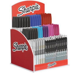 (2204089) SHARPIE MARCADOR PERMANENTE FINE + GEL COLORES SURTIDOS EXPOSITOR 144 UD