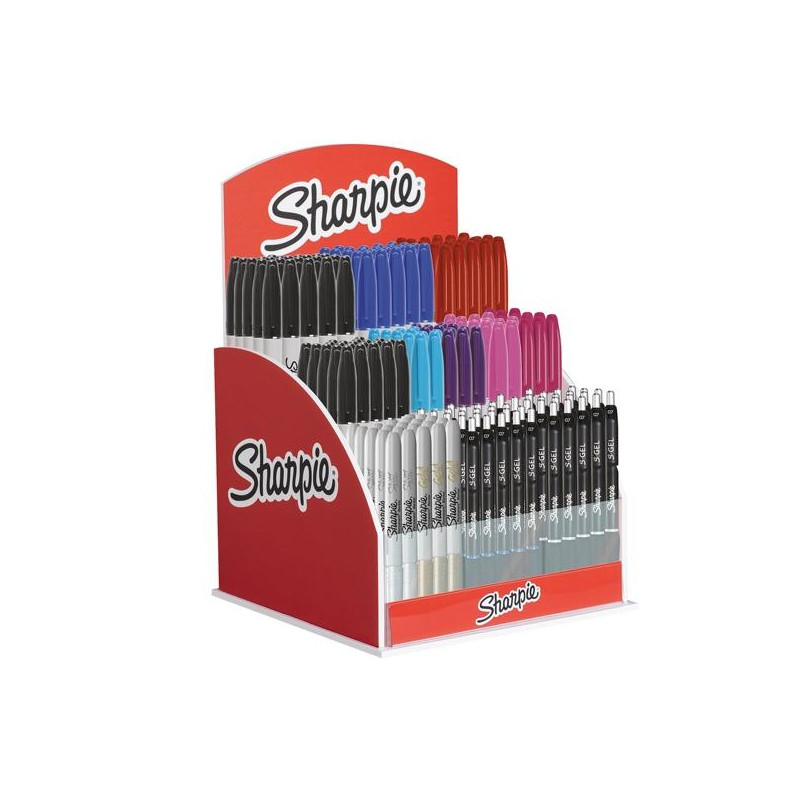 (2204089) SHARPIE MARCADOR PERMANENTE FINE + GEL COLORES SURTIDOS EXPOSITOR 144 UD (2204089) SHARPIE MARCADOR PERMANENTE FINE + GEL COLORES SURTIDOS EXPOSITOR 144 UD