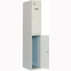 (90233W1230) SIMONRACK TAQUILLA METÁLICA SIMONLOCKER 2P MONOBLOQUE 180X50X30CM GRIS