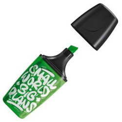 (07/33-10) STABILO MARCADOR FLUORESCENTE BOSS MINI "SMALL WORLD BIG PLANS" VERDE CAJA 10 UD