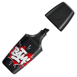 (07/46-10) STABILO MARCADOR FLUORESCENTE BOSS MINI "BAM" NEGRO CAJA 10 UD