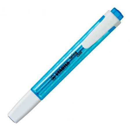 (275/31) STABILO MARCADOR FLUORESCENTE SWING COOL AZUL CAJA 10 UD