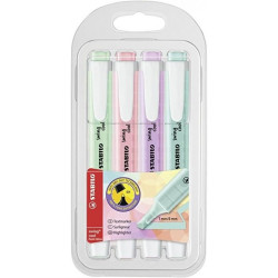 (275/4-08-1) STABILO MARCADOR FLUORESCENTE SWING COOL PASTEL C/SURTIDOS BLÍSTER 4 UD