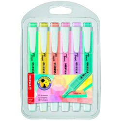 (275/6-08) STABILO MARCADOR FLUORESCENTE SWING COOL PASTEL C/SURTIDOS BLÍSTER 6 UD