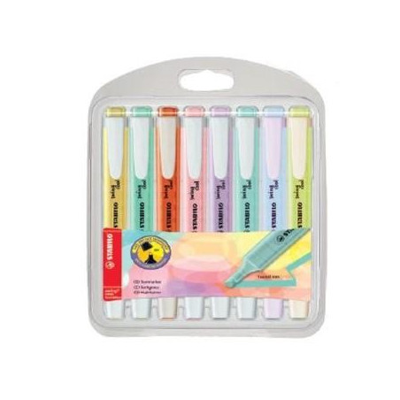 (275/8-08-1) STABILO MARCADOR FLUORESCENTE SWING COOL PASTEL C/SURTIDOS BLÍSTER 8 UD