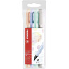(488/4-02) STABILO ROTULADORES PARA ESCRITURA POINTMAX PUNTA M C/SURTIDOS PASTEL ESTUCHE 4 UD