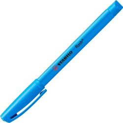(555/31) STABILO MARCADOR FLUORESCENTE FLASH AZUL CAJA 10 UD
