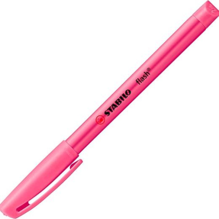 (555/56) STABILO MARCADOR FLUORESCENTE FLASH ROSA CAJA 10 UD