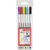 (568/06-11) STABILO ROTULADORES PEN 68 BRUSH C/SURTIDOS ESTUCHE PLÁSTICO 6 UD