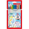 (568/12-21) STABILO ROTULADORES PEN 68 BRUSH C/SURTIDOS ESTUCHE 12 UD