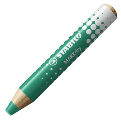 (648/43) STABILO MARCADOR EN SECO MARKDRY PARA PIZARRA BLANCA Y DE PAPEL VERDE CAJA 5 UD